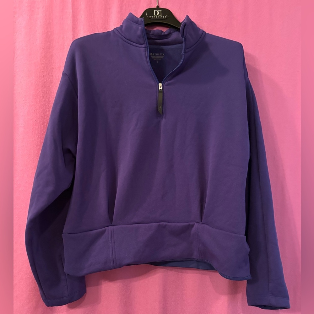 Athleta  Purple Women's Cowl Neck Sweatshirt Size L